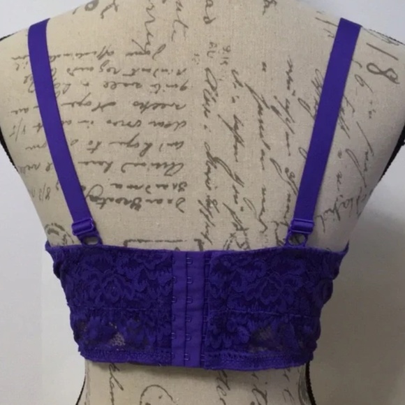 Knix Lace Longline Bustier Bra Sz S in Periwinkle - Picture 5 of 8